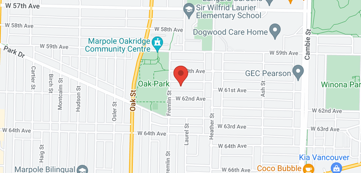 map of 870 W 61ST AVENUE